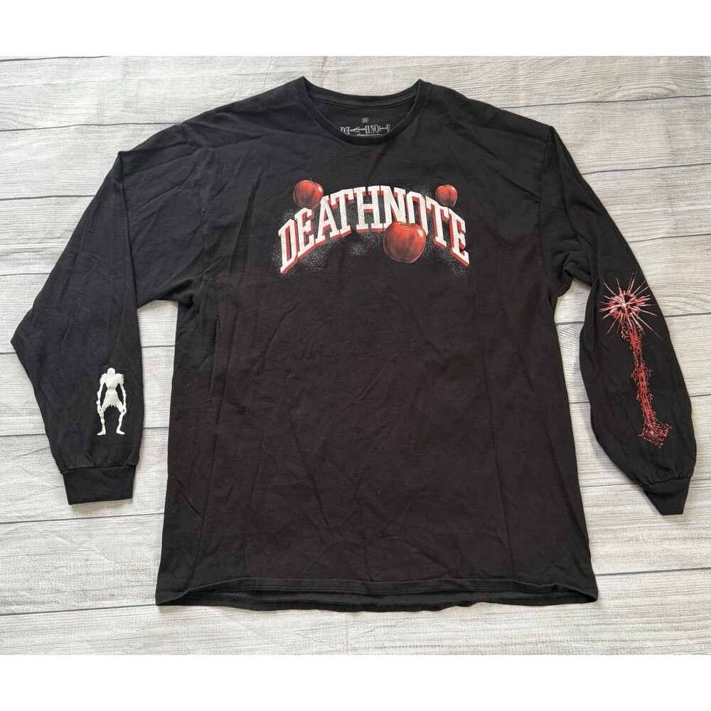 Death Note Ryuk Long Sleeve Graphic T Shirt Size 2XL Ripple Junction Rare HTF
